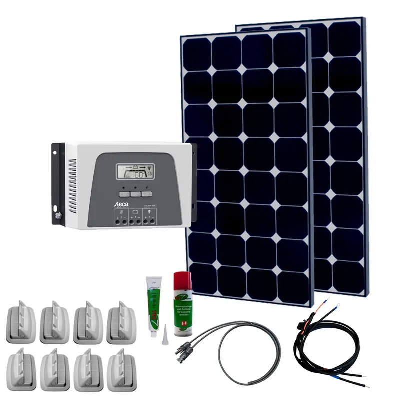 Bestpreis Caravan Solaranlage 12V, 240Wp, MPPT mit Display