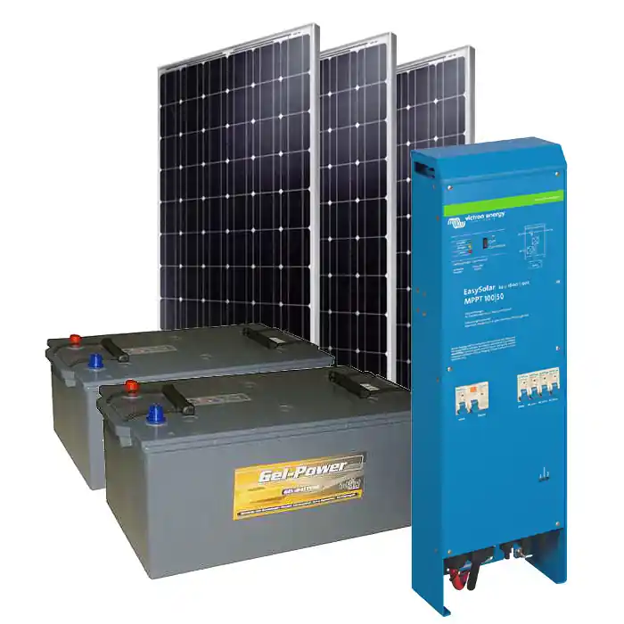 Sichere Zahlung Solar Inselanlage AC 1.6kVA / 600Wp / 210Ah mit 0% MwSt. gemäß §12 Abs. 3 UStG
