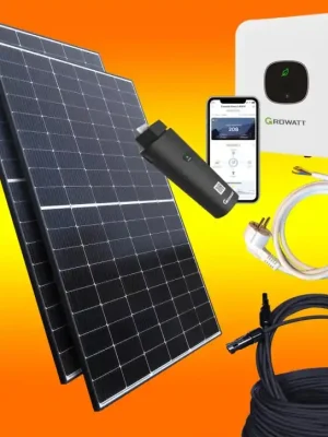 Growatt 900Watt Balkonkraftwerk (0% MwSt.*) ohne Montagematerial Rabatt