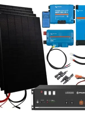 Bestseller 1800W Solar Inselanlage 48V Smart mit 4,8 kWh Batterie 3000W Inverter (0% MwSt.*)