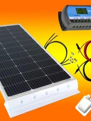 Zertifiziert 100 Watt Wohnmobil 12V Set weiß