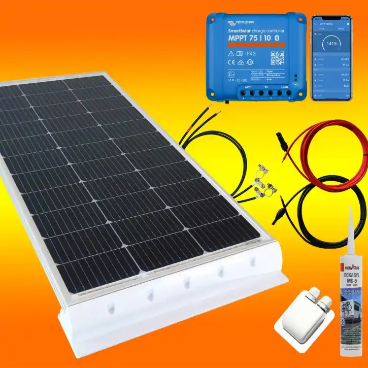 150 Watt Wohnmobil Set mit Victron 75/10 inkl. Bluetooth Top-Seller