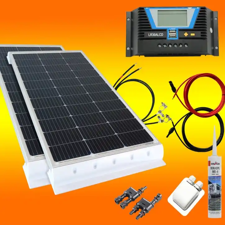 260 Watt Wohnmobil 12V Set weiß Kostenloser Rückversand