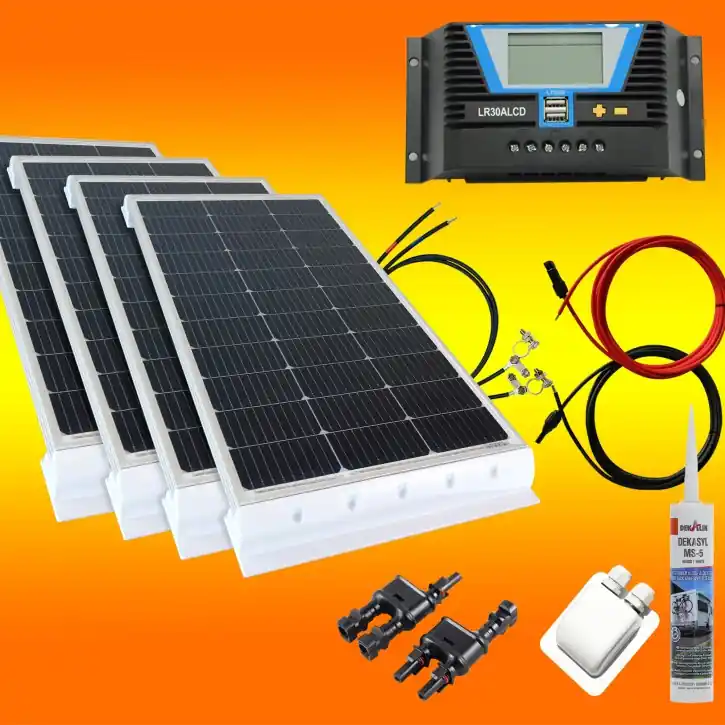 400 Watt Wohnmobil Set weiß Begrenztes Angebot