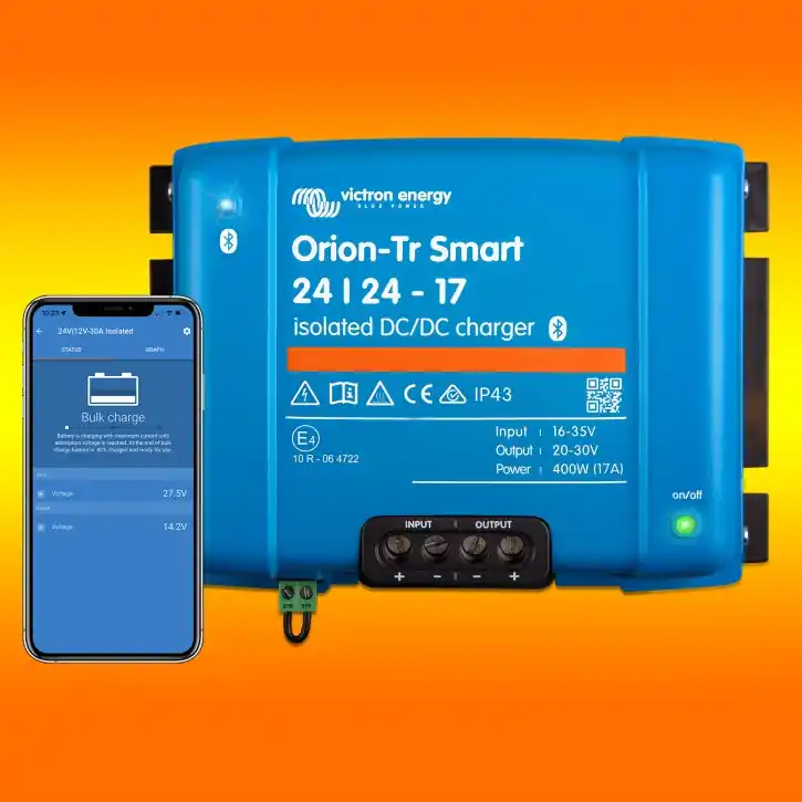 Smart DC-DC Ladewandler Victron Orion-Tr 24V/24V-17A Isoliert (0% MwSt.*) Kostenloser Rückversand