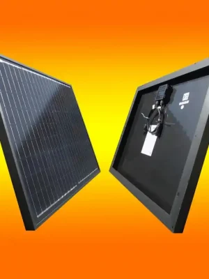 1 x Solarmodul 50Watt (0% MwSt.*) 12V Monokristallin Solarpanel in schwarz Top-Seller