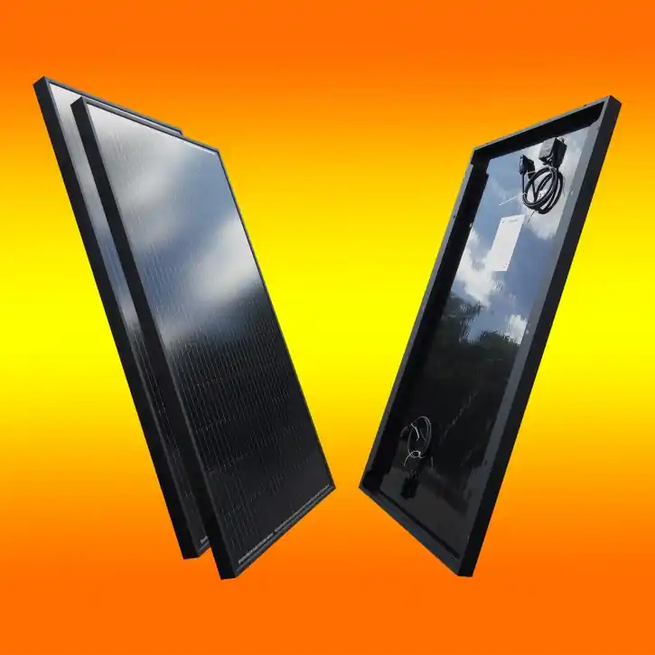 50 Stück Solarmodule 100Watt Monokristallin in Schwarz 12V Solarpanel Expressversand