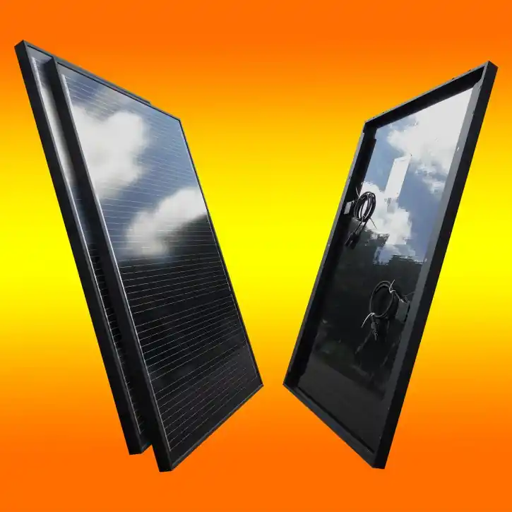 Neu Im Sortiment 20x Solarmodul 130 Watt Monokristallin black schwarz MünchenSolar 12V Solarpanel (0% MwSt.*)