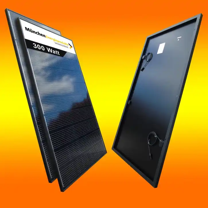Geprüft 10 Stück 300Watt Solarmodule (0% MwSt.*) Monokristallin in schwarz
