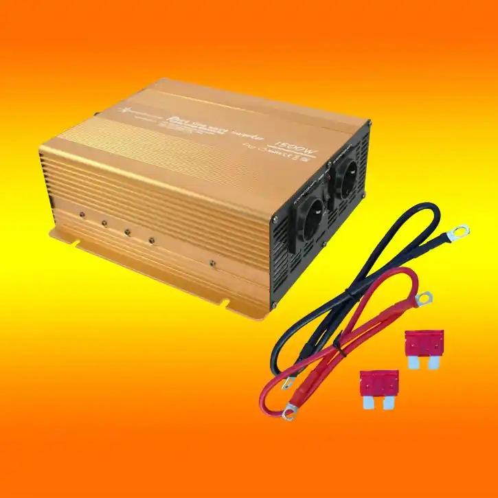 Spannungswandler 12V auf 230V Solartronics 1500Watt Inverter reiner Sinus (0% MwSt.*) Sichere Zahlung