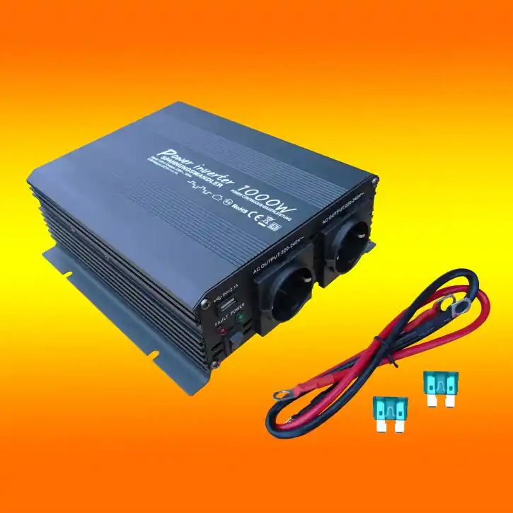 Nur Heute Spannungswandler 24V auf 230V Solartronics 1000Watt Inverter modifizierte Sinus (0% MwSt.*)