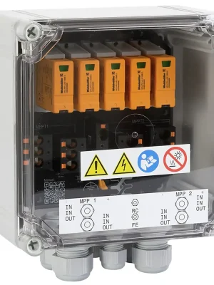 Weidmüller 2866320000 Generatoranschlusskasten, PV Next, 1100 V, 2 MPP, 2 Eingänge/1 Ausgang pro MPP, Überspannungsschutz I / II, Verschraubung Sofort Bestellen