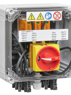 Zertifiziert Weidmüller 2890350000 Generatoranschlusskasten, PV Next, 1100 V, 1 MPP, 3 Eingänge/3 Ausgänge pro MPP, Überspannungsschutz I / II, Lasttrennschalter, MC4-Evo 2