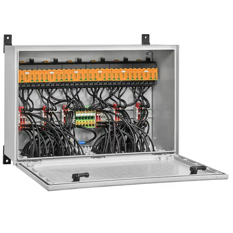 Meistverkauft Weidmüller 8000115469 Generatoranschlusskasten, PV Next, 1100 V, 12 MPP, 2 Eingänge/2 Ausgänge pro MPP, Überspannungsschutz I / II, WM4C