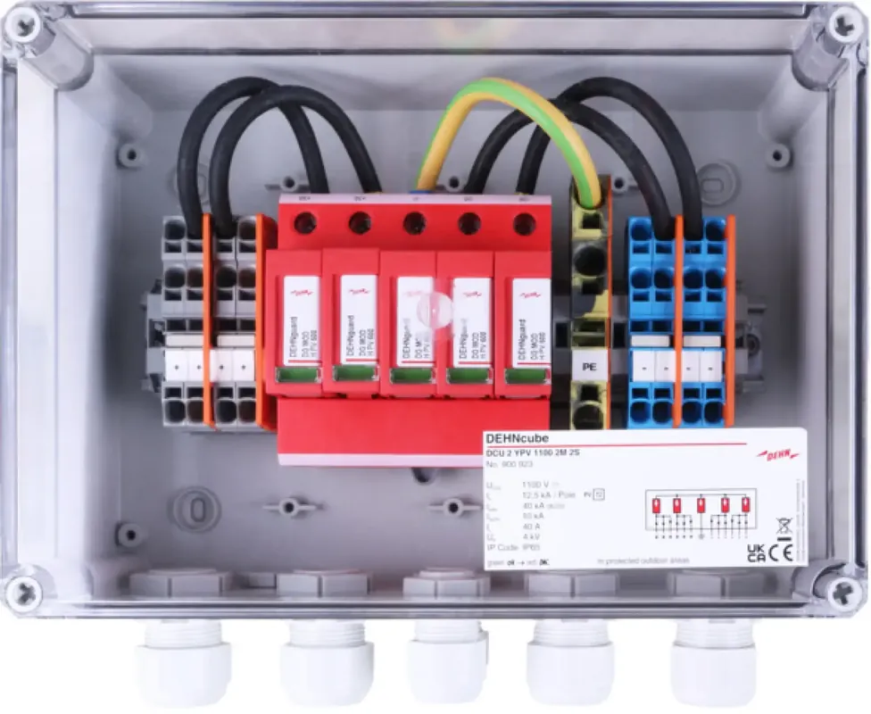 Dehn 900923 GAK im Gehaeuse IP65 f. PV-Anl. 2MPPT und je 2 Strings b. 1100V DC Preisknaller
