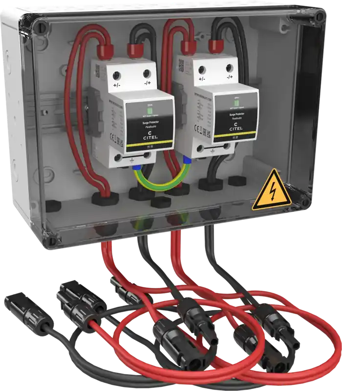 Citel 156965 Generatoranschlusskasten mit SPD Typ 1+2+3 bis 1200 VDC, 2-MPPT, 1 String MC4 Rabatt