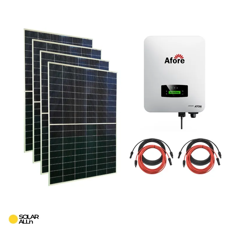 5kW Solaranlage zur Netzeinspeisung, 2 MPPT, dreiphasig, Afore Wechselrichter, 12 x Ulica Solar Module Ausverkauf