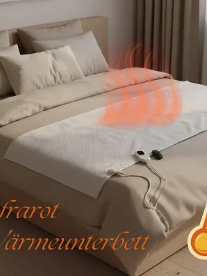 Sofort Bestellen 24V Infrarot-Wärmeunterbett|smarte Wi-Fi-Steuerung|Timer 1–12h|Kindersicherung