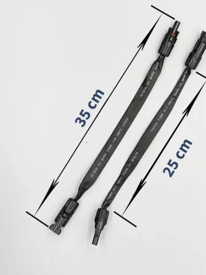 Finale Aktion 35cm Flache Kabel MC4 Fensterdurchführung 6mm²|Flachkabel für Balkonkraftwerk|2 Stück