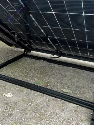 B-Ware: Aufständerung für 1 Solarmodul | schwarze Halterung|Montagesystem Winkel 20° bis 35° Must-Have