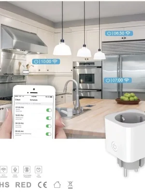 Sale DINNO - WLAN Smart Steckdose mit Strommessung, kompatibal mit Amazon Alexa & Google Assistant