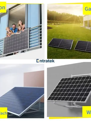 Kracherpreis Entratek Flat|Balkonkraftwerk 800W/910Wp Komplettset|EZ1-M&Jolywood 455Wp