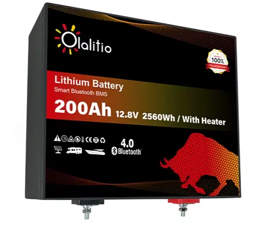 Zertifiziert 200 Ah 12,8 V LiFePO4-Lithiumbatterie