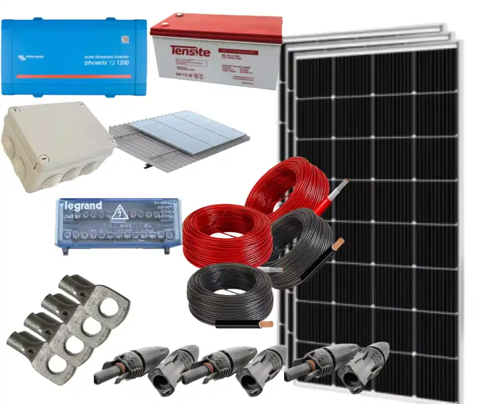 AGM Solar-Kit 1200 W 12 V 3000 Whdia Garantierte Lieferung