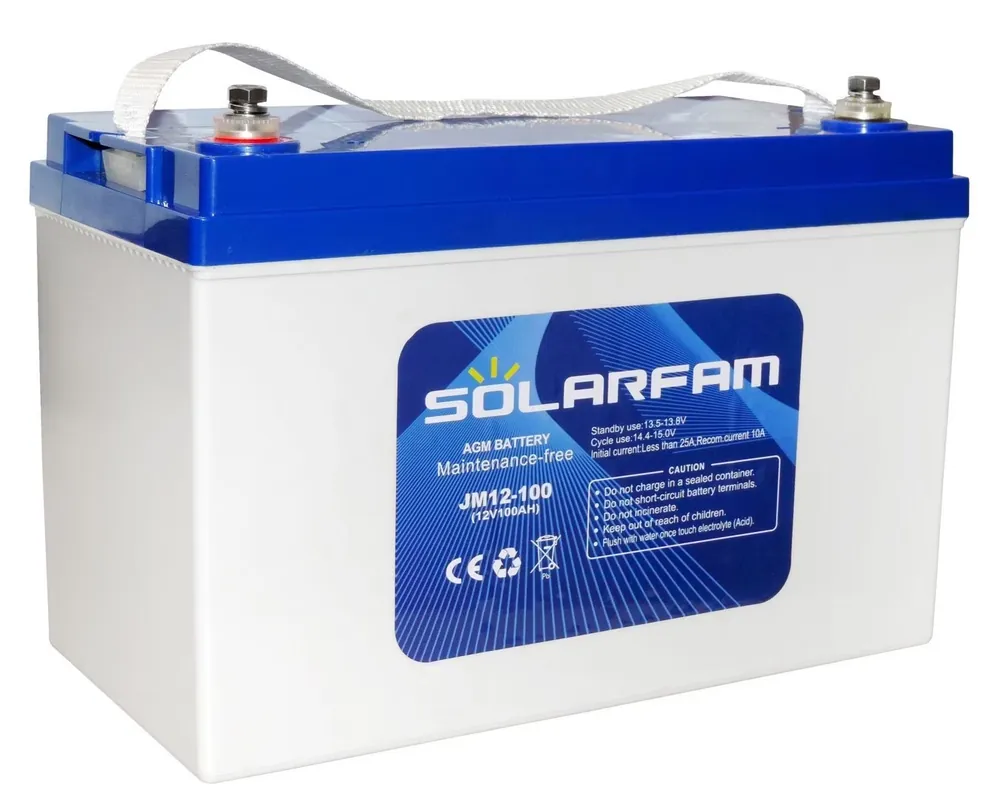 Sichere Zahlung AGM Solarfam 12V und 100Ah Solarbatterie