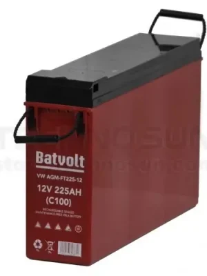 Batvolt AGM 225A Batterie mit Frontanschlüssen Markenware