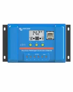 BlueSolar PWM-Regler 12/24 V 20 A LCD USB Victron Must-Have