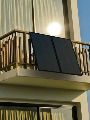 Saisonangebot Die Solarstation lässt sich in 5 Minuten auf Ihrem Balkon installieren