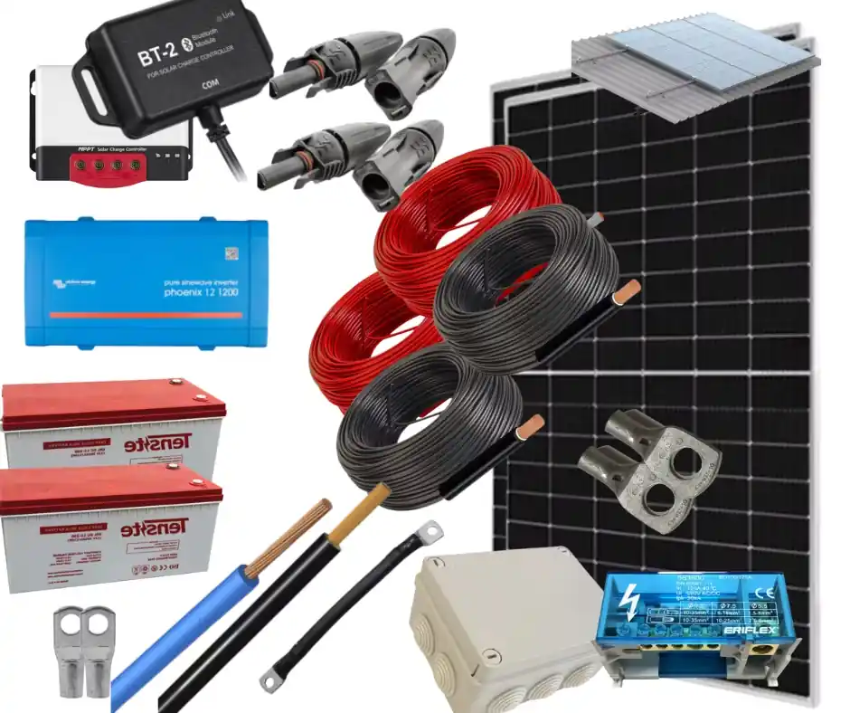 Finale Aktion Isoliertes Solar-Kit 1200 W 24 V 4800 Whdia