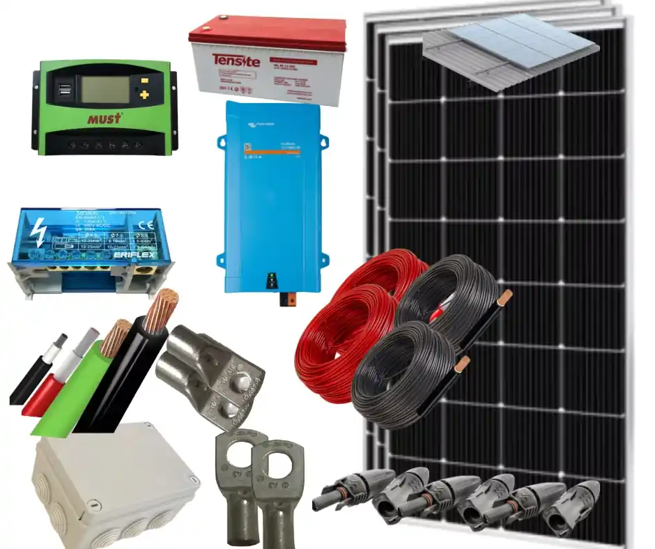Preiswert Isoliertes Solar-Kit 1600VA 12V 3000Whdia