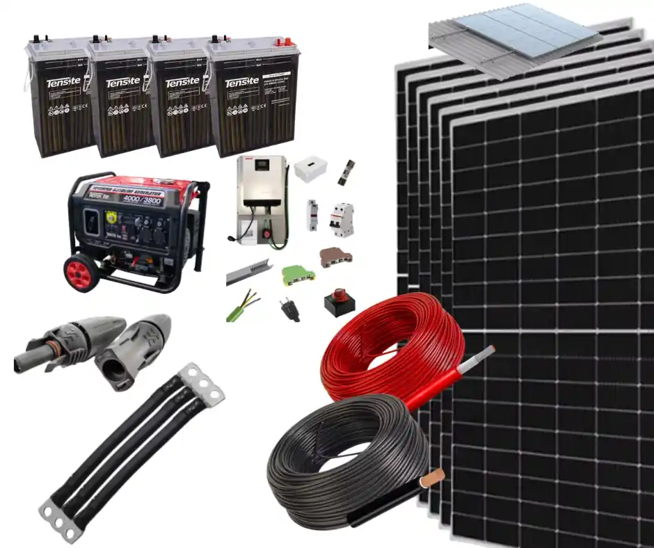 Begrenztes Angebot Isoliertes Solar-Kit 3000 W 24 V 9600 Whdia