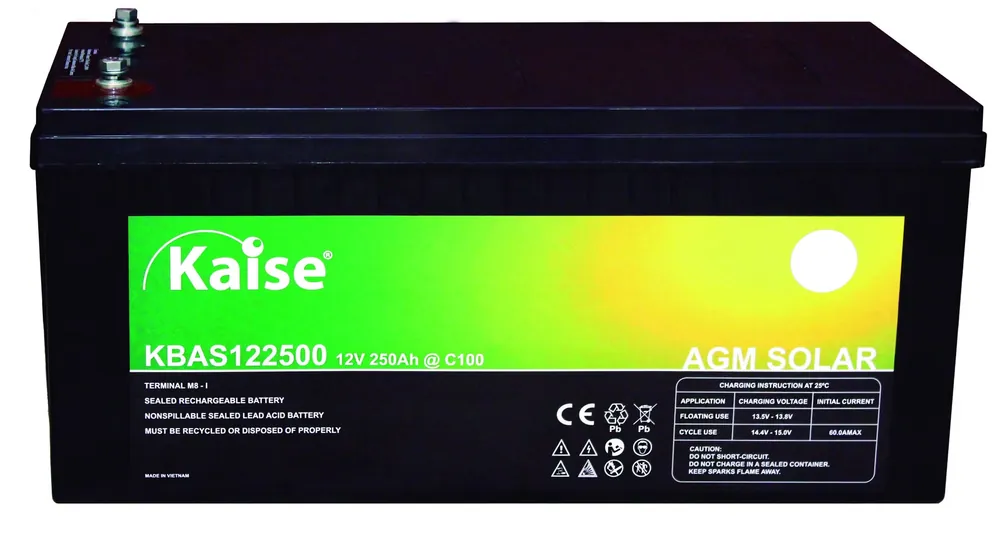 Geprüft Kaise AGM 250Ah 12V 250Ah Monoblock-Batterie