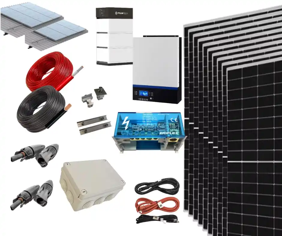 Aktuell Pylontech Lithium-Solar-Kit 18 kWh 5000 W 19800 Whdia