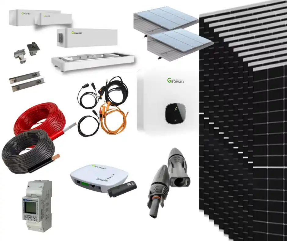 Solar-Kit Batterien 5000 W 25 kWhdia Growatt Nur Für Kurze Zeit