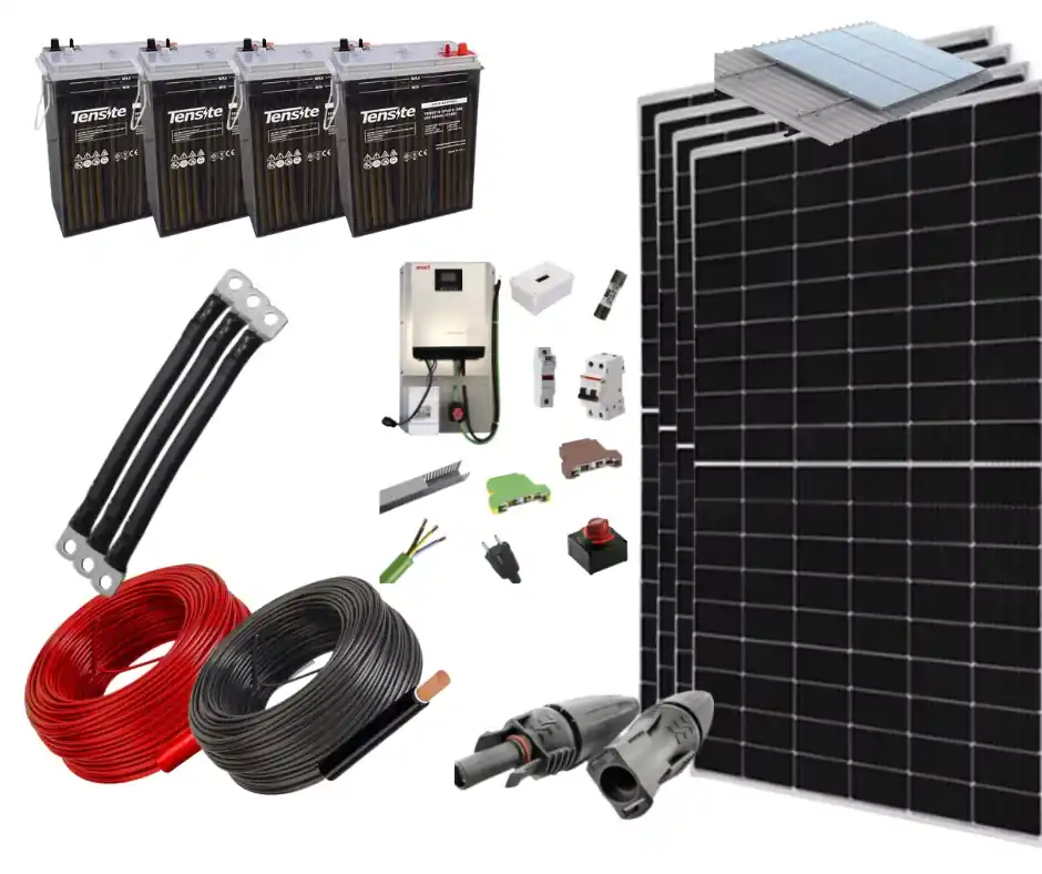 Wochenendangebot Solar-Kit mit isoliertem Gehäuse, 3600 W, 24 V, 8000 Whdia