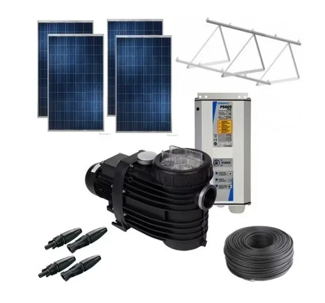 Solaranlage mit 90 m3 Poolreinigungspumpe Günstig