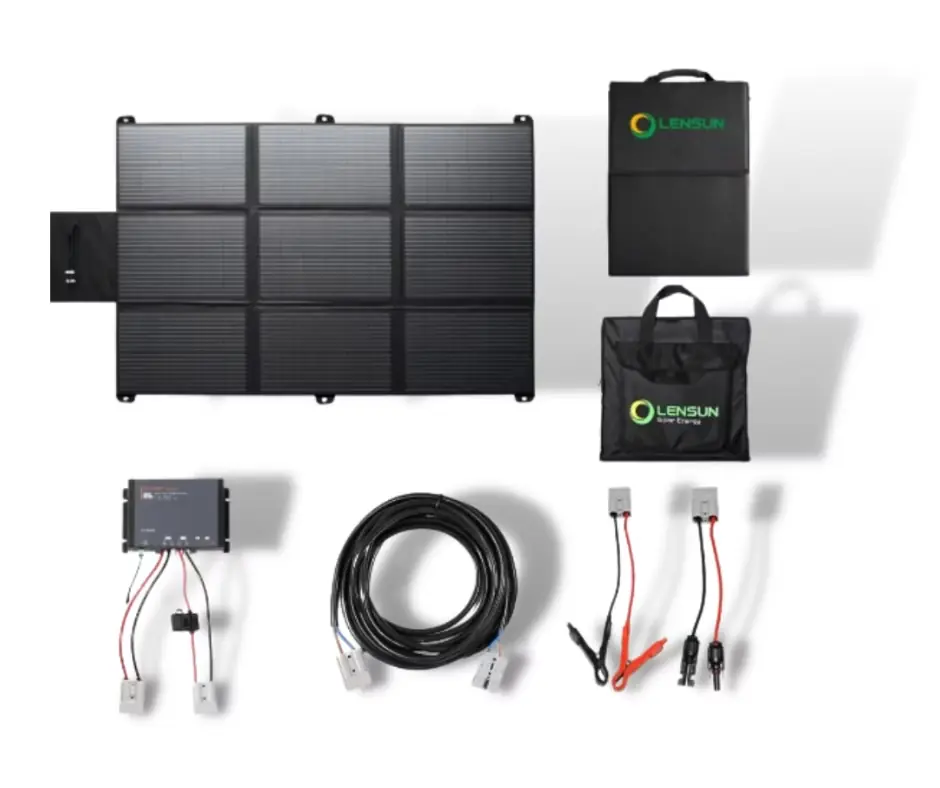 Expressversand Tragbares 300-W-Solarpanel mit Regler