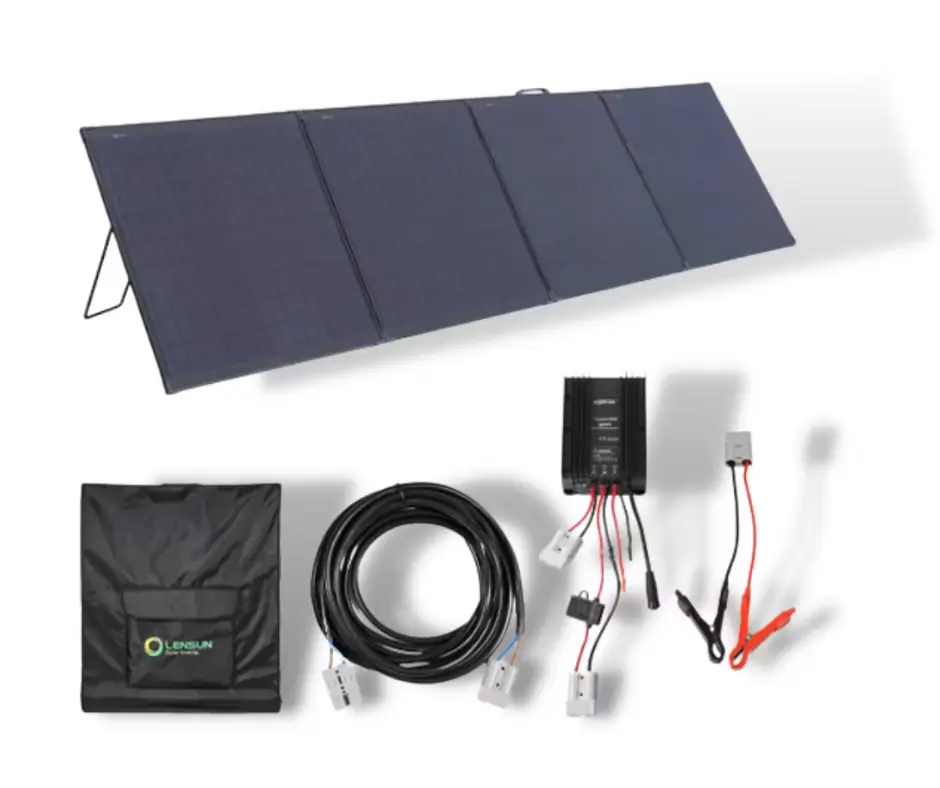 Neue Kollektion Tragbares Solarset 300 W 12 V mit wasserdichtem MPPT