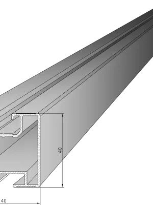 Alu Tecnal-Solarprofil- eloxiert EV1 bis schwarz Aktuell
