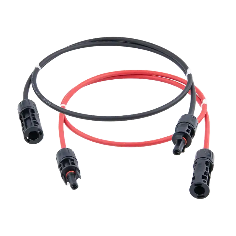 Preiswert Solarkabel Verlängerung mit MC4-Stecker - 4mm² - 1m Kabel für PV Anlagen Verkabelung