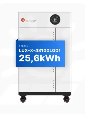 Sonderaktion Felicity 25,6kWh PV-Speicher - LUX-X-48100LCG01 - Erweiterbare 48/51,2V LiFePO4 Batterie für Solaranlagen