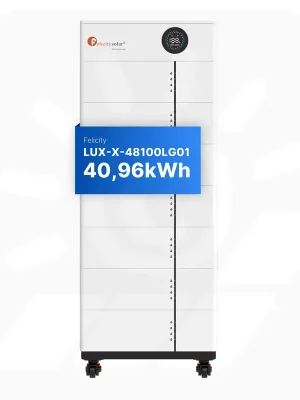 Felicity 40,96kWh PV-Speicher - LUX-X-48100LCG01 - Erweiterbare 48/51,2V LiFePO4 Batterie für Solaranlagen Geprüft