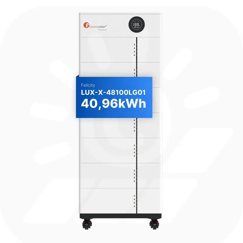 Felicity 40,96kWh PV-Speicher - LUX-X-48100LCG01 - Erweiterbare 48/51,2V LiFePO4 Batterie für Solaranlagen Geprüft