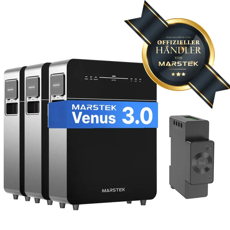 Marstek Venus E 3.0 – 15,36 kWh – mit Marstek CT002 - SmartMeter – AC Solarstromspeicher & Plug-in-Batteriesystem für Photovoltaik Beliebt