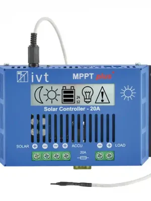 Zertifiziert MPPTplus+ Solar-Controller IVT 12 V/24 V, 20 A