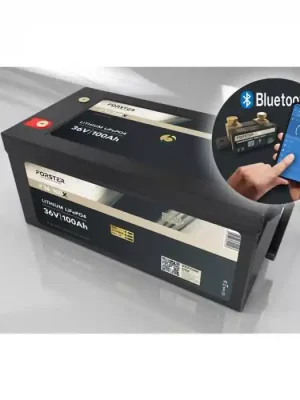 Wochenendangebot LiFePO₄ Premium Batterie FORSTER F36-100XB 38,4 V/100 Ah 200 A-BMS-2.0 | Bluetooth Mess-Shunt